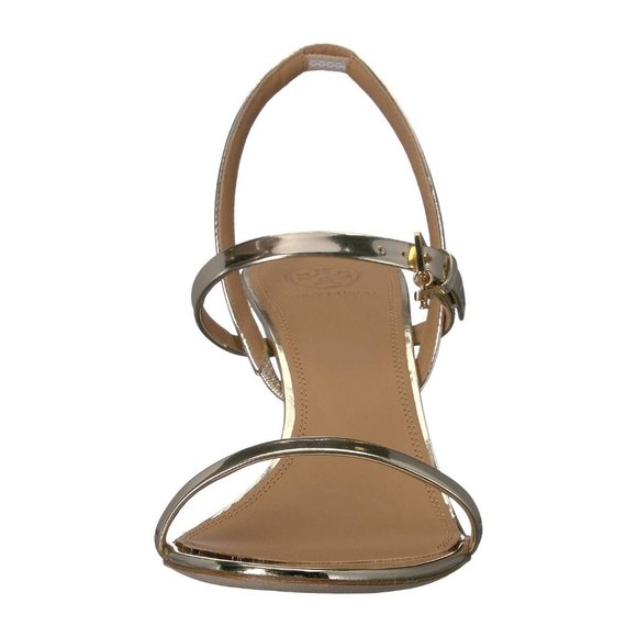 TORY BURCH * $328 MANY SIZES * Penelope Slingback Sandal Gold Strappy Prom - Picture 5 of 16